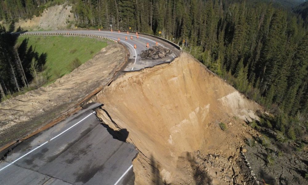 Catastrophic Landslide Closes Critical Mountain Highway Between Wyoming and Idaho