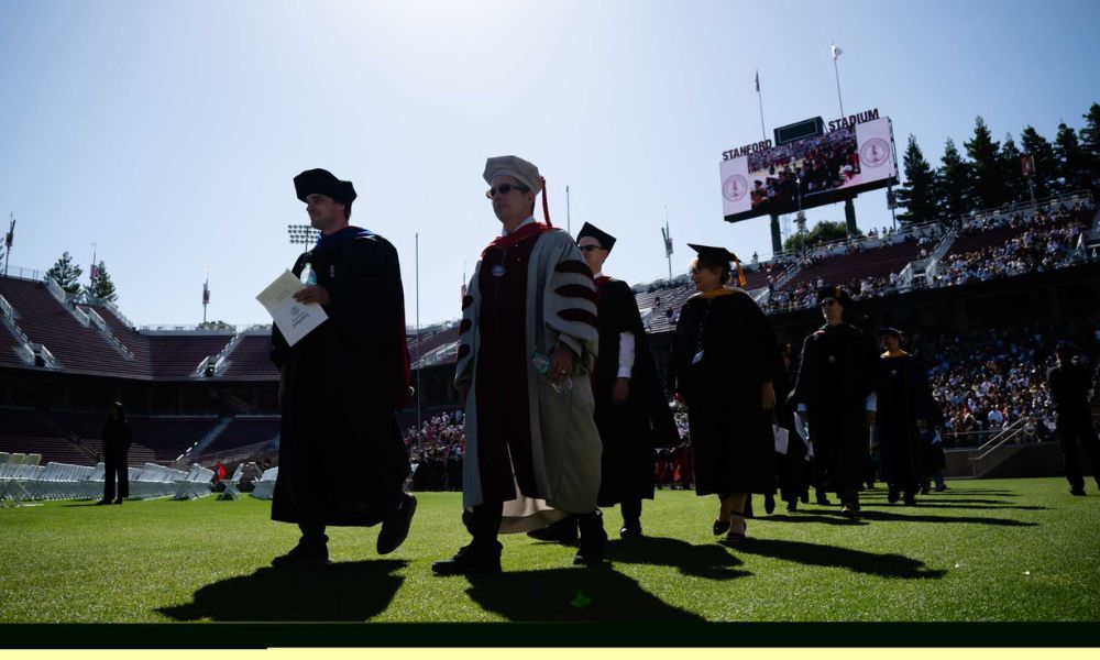 Students stage pro-Palestinian walkout at Stanford commencement